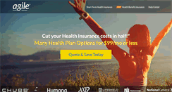 Desktop Screenshot of agilehealthinsurance.com